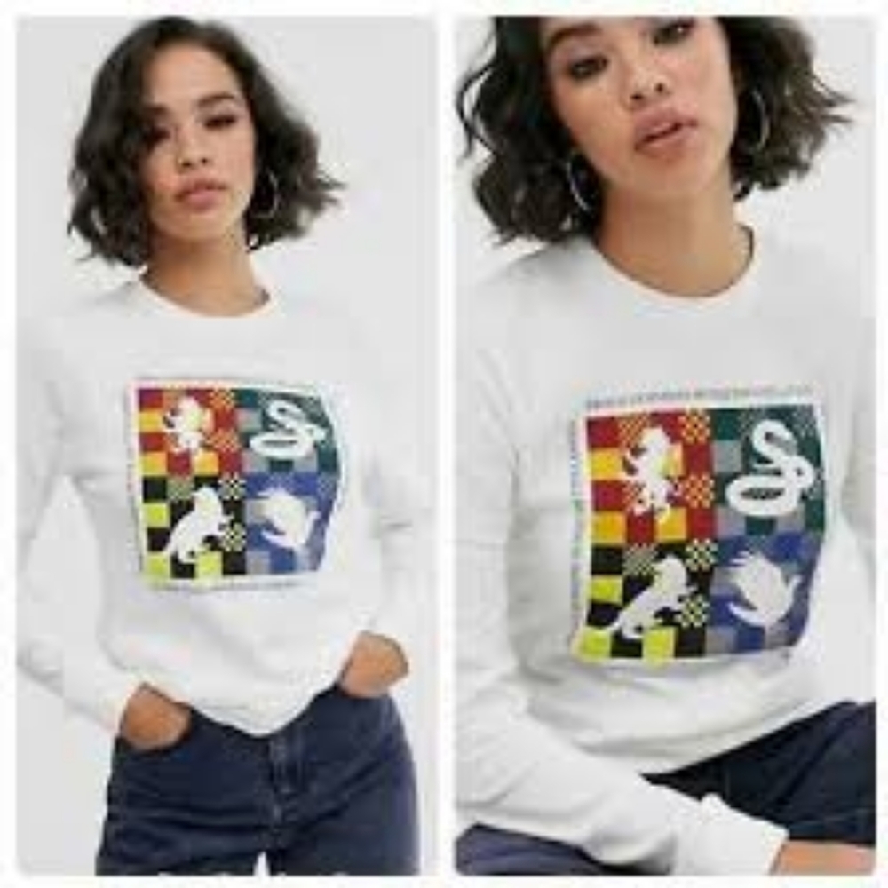 NWT Vans Harry Potter Long Sleeve Hogwarts T-Shirt